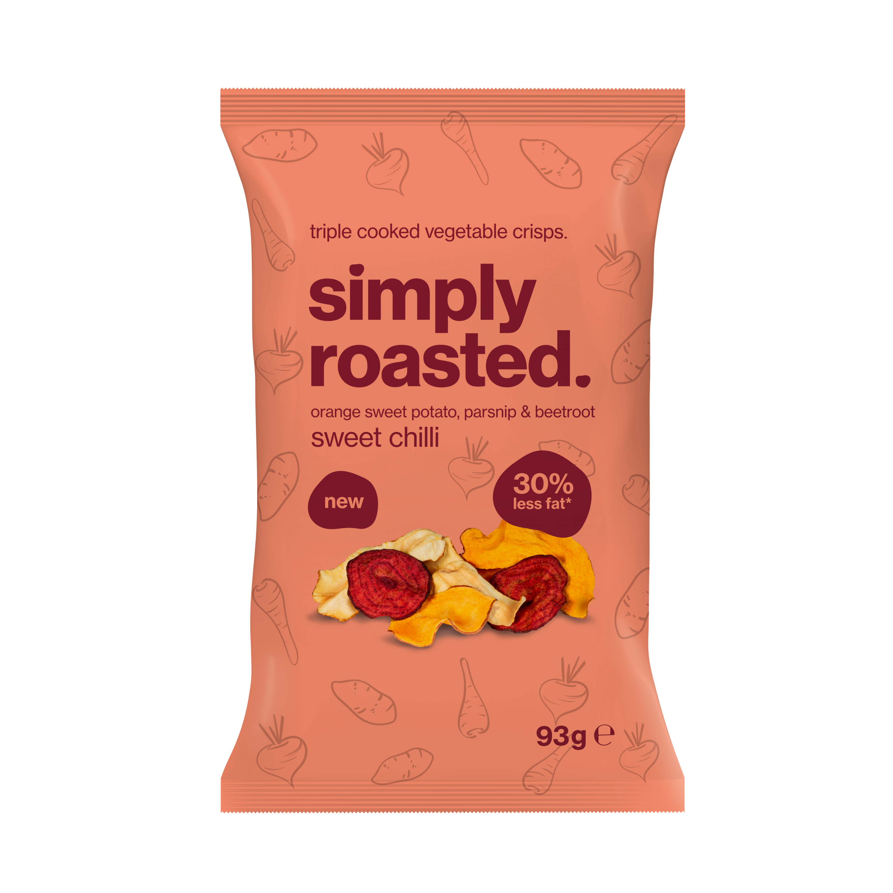 sweet chilli vegetable crisps